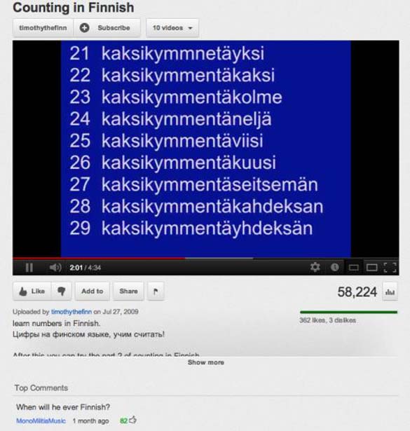 Παράξενα & ξεκαρδιστικά σχόλια στο YouTube (14)