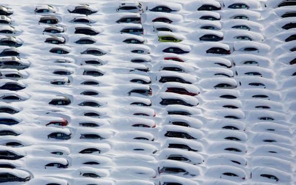 Αυτοκίνητα στην κατάψυξη | Φωτογραφία της ημέρας