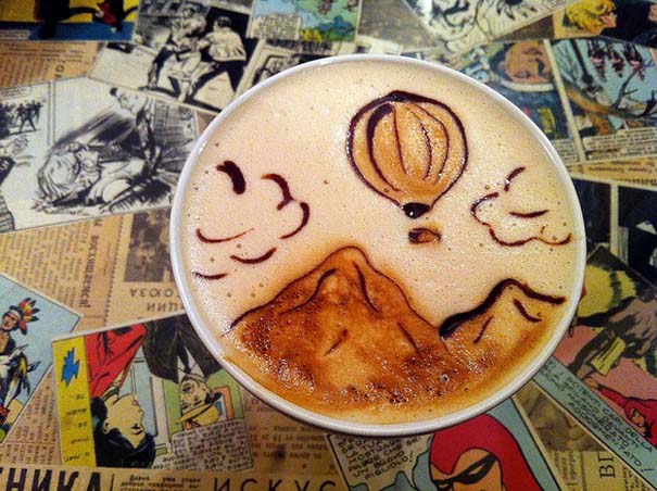 Υπέροχη τέχνη σε καφέ (8)