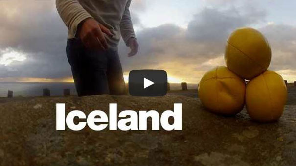 Η Ισλανδία από τα μάτια ενός ζογκλέρ