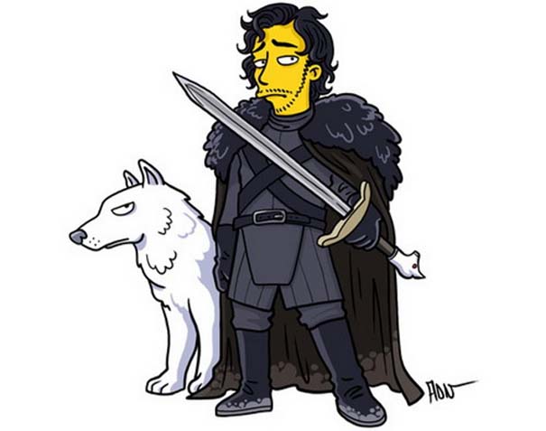 Οι ήρωες του Game of Thrones με τη μορφή των Simpson (2)