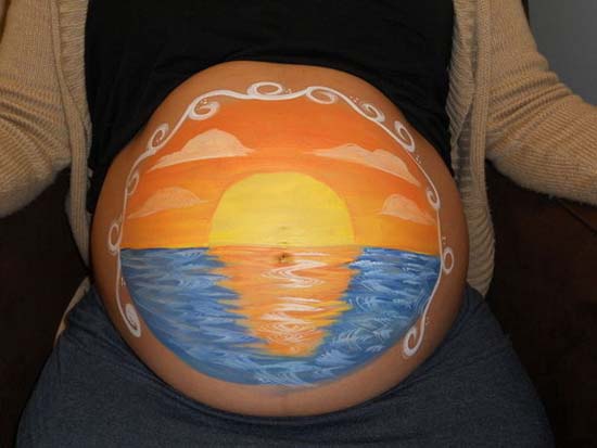 Κοιλιές εγκύων που έγιναν... έργα τέχνης (4)