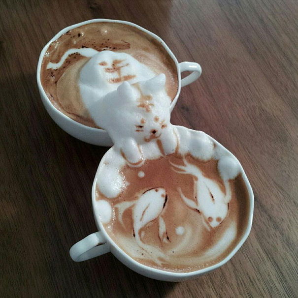 Υπέροχη τέχνη σε καφέ (15)