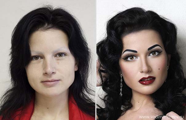 Γυναίκες με / χωρίς μακιγιάζ (11)