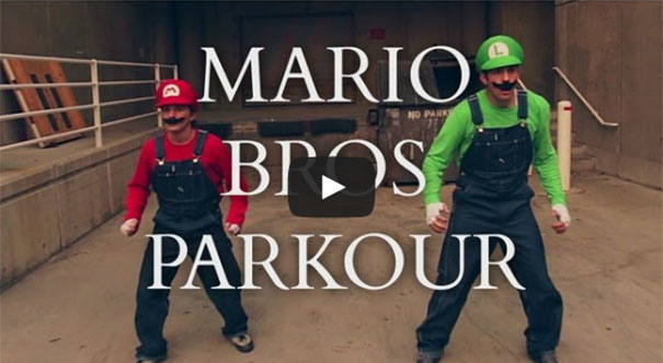 Οι Mario και Luigi κάνουν Parkour