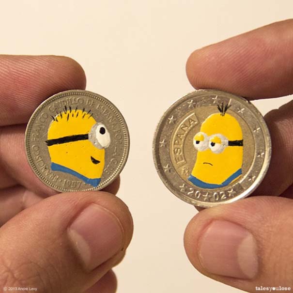 Καλλιτέχνης μετατρέπει κέρματα σε διασκεδαστικά έργα τέχνης (2)