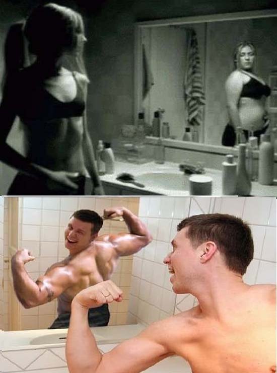 Άνδρας vs Γυναίκα στον καθρέφτη | Φωτογραφία της ημέρας