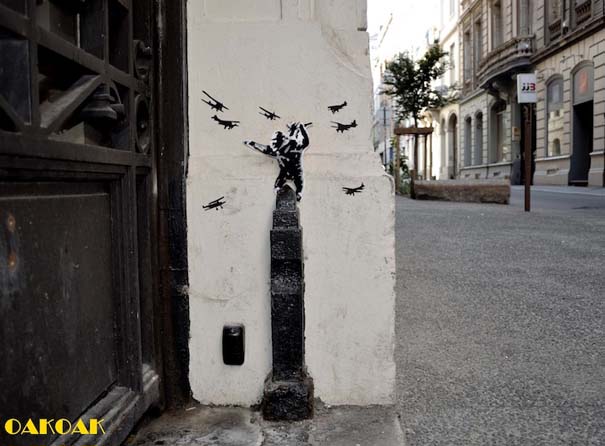 Χιουμοριστική τέχνη του δρόμου από τον OaKoAk (2)