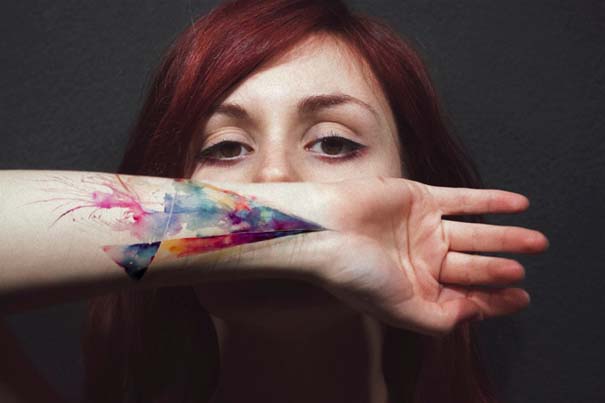 Καλλιτεχνικά τατουάζ που μοιάζουν με υδατογραφίες (1)