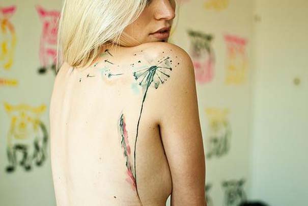 Καλλιτεχνικά τατουάζ που μοιάζουν με υδατογραφίες (2)