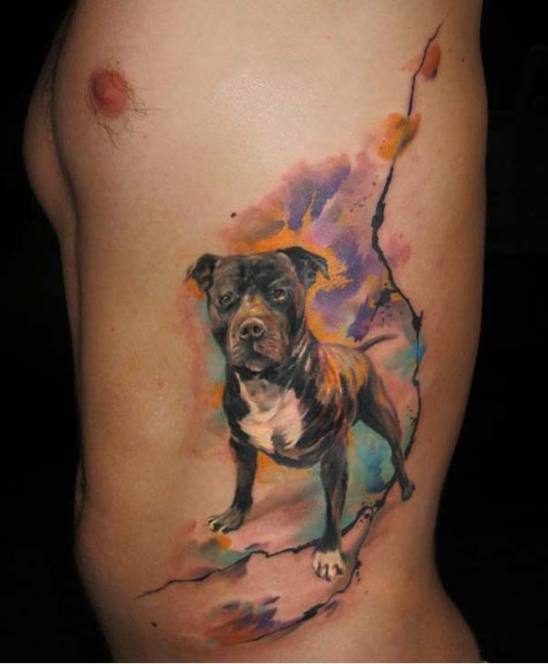 Καλλιτεχνικά τατουάζ που μοιάζουν με υδατογραφίες (19)