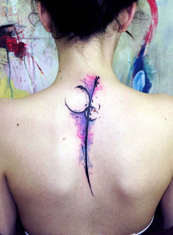 Καλλιτεχνικά τατουάζ που μοιάζουν με υδατογραφίες (35)