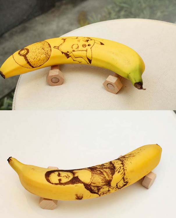 Τατουάζ σε μπανάνες (2)