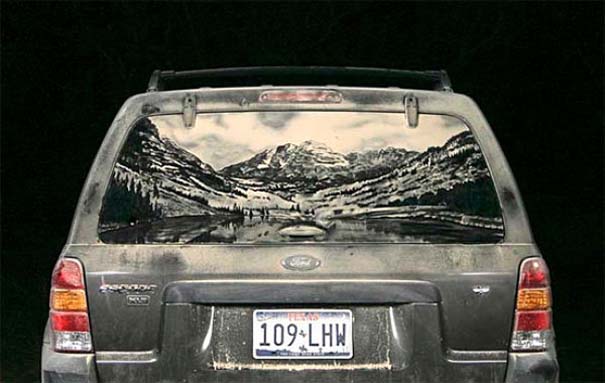 Τέχνη σε σκονισμένα αυτοκίνητα (10)