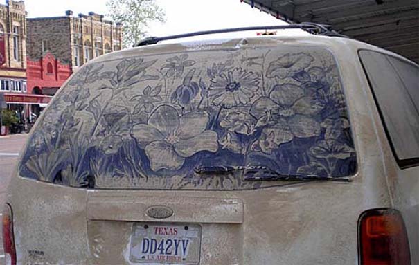 Τέχνη σε σκονισμένα αυτοκίνητα (12)