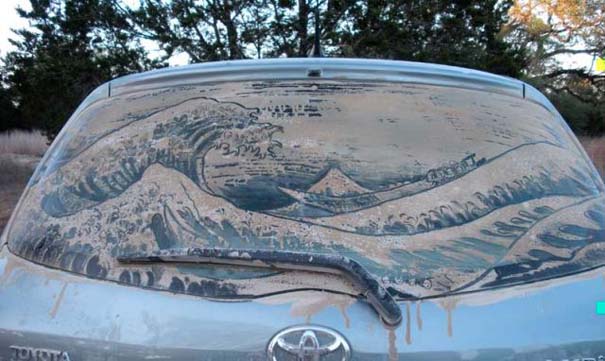 Τέχνη σε σκονισμένα αυτοκίνητα (34)