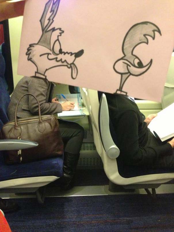 Σκιτσογράφος βρήκε έναν πολύ δημιουργικό τρόπο για να περνάει η ώρα στο τρένο (11)