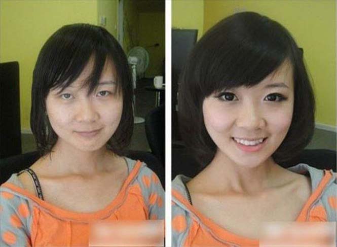 Ασιάτισσες πριν και μετά το μακιγιάζ (14)