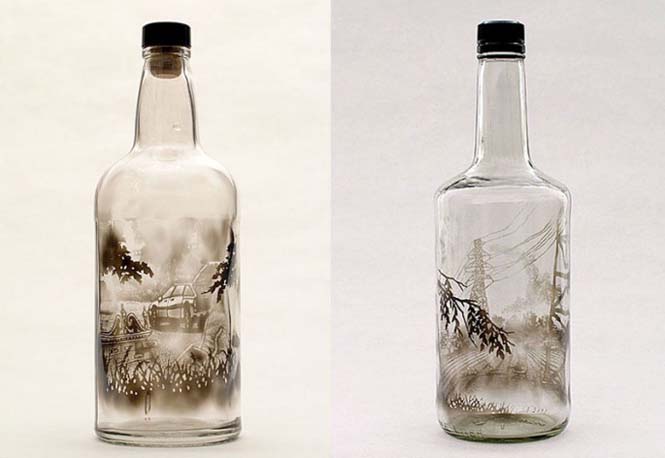 Εντυπωσιακή τέχνη με καπνό μέσα σε μπουκάλια (4)
