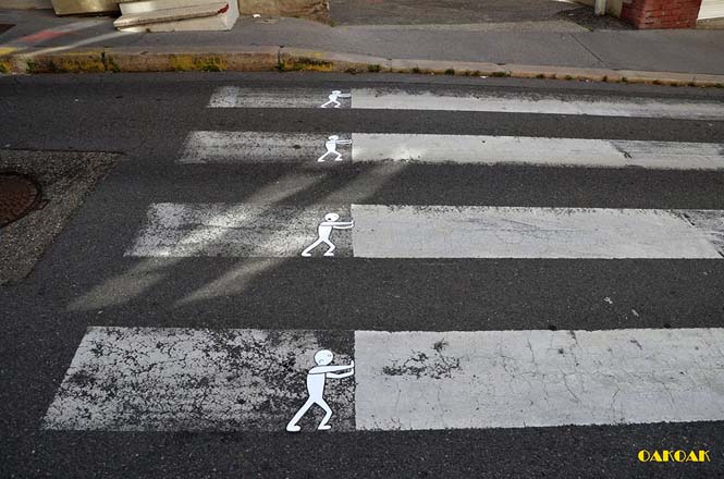Χιουμοριστική τέχνη του δρόμου από τον OaKoAk (8)