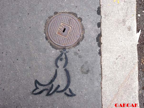 Χιουμοριστική τέχνη του δρόμου από τον OaKoAk (12)
