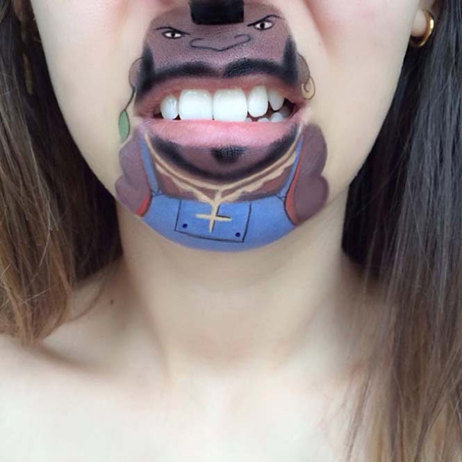Makeup artist μετατρέπει τα χείλη της σε διασκεδαστικά καρτούν (4)