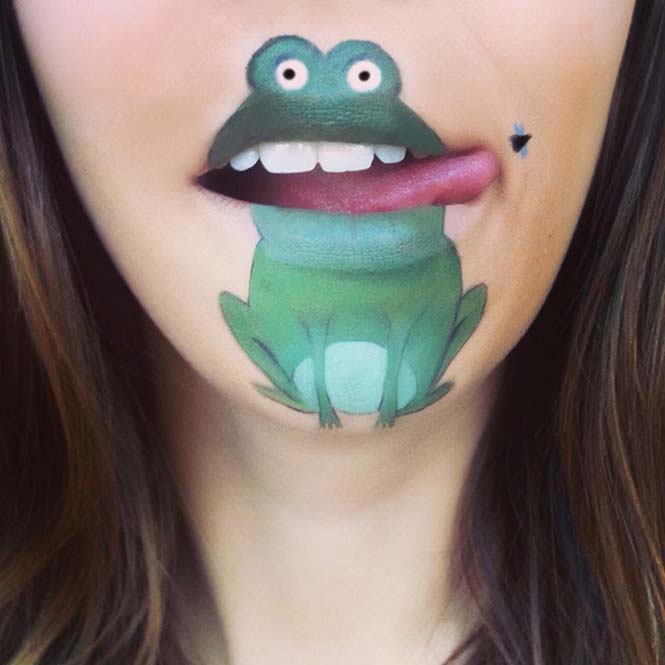 Makeup artist μετατρέπει τα χείλη της σε διασκεδαστικά καρτούν (11)