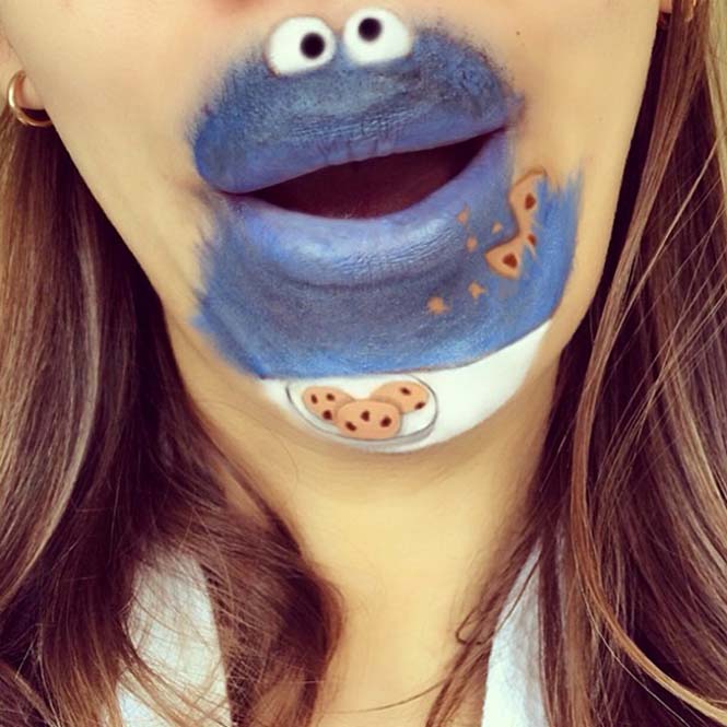 Makeup artist μετατρέπει τα χείλη της σε διασκεδαστικά καρτούν (14)
