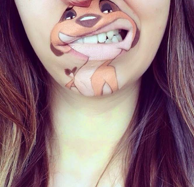 Makeup artist μετατρέπει τα χείλη της σε διασκεδαστικά καρτούν (17)