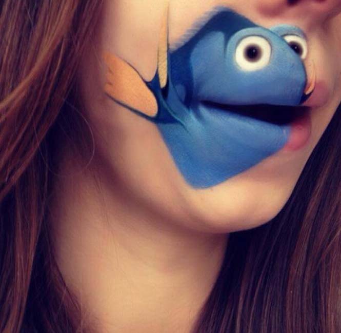 Makeup artist μετατρέπει τα χείλη της σε διασκεδαστικά καρτούν (20)