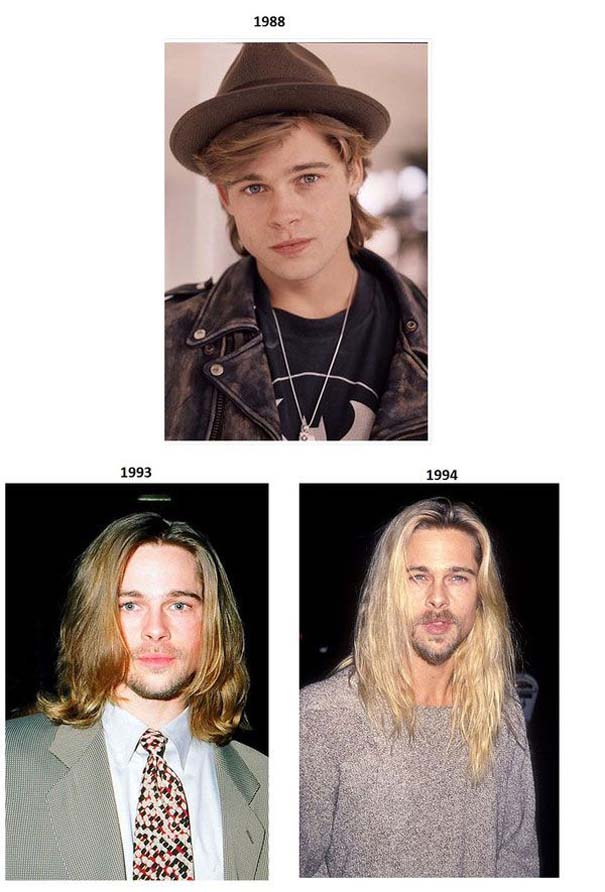 Εξέλιξη του Brad Pitt από το 1988 μέχρι σήμερα (2)