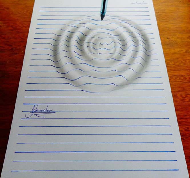 15χρονος δημιουργεί απίστευτα 3D σκίτσα σε ένα σημειωματάριο (2)