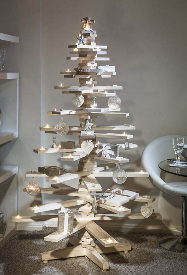 Δημιουργικά DIY χριστουγεννιάτικα δένδρα (37)