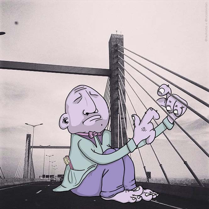 Σκιτσογράφος προσθέτει cartoon στις φωτογραφίες αγνώστων από το Instagram (12)