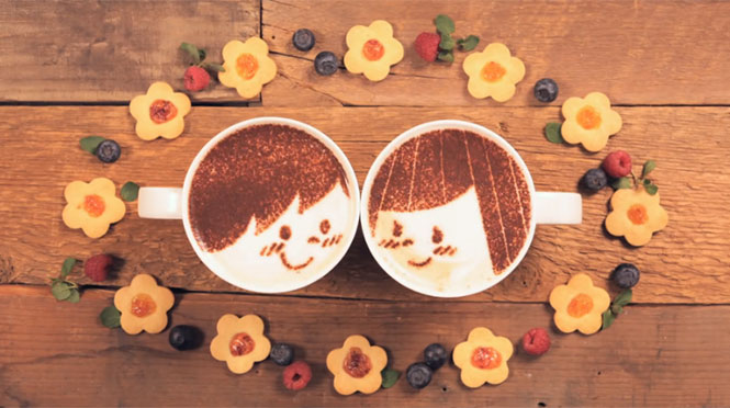 Ρομαντική ταινία μικρού μήκους με 1.000 καφέδες latte