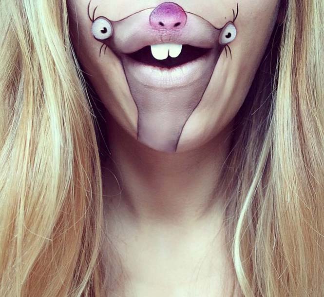 Η Laura Jenkinson χρησιμοποιεί μακιγιάζ για να μετατρέψει στόματα ανθρώπων σε χαρακτήρες cartoon (1)