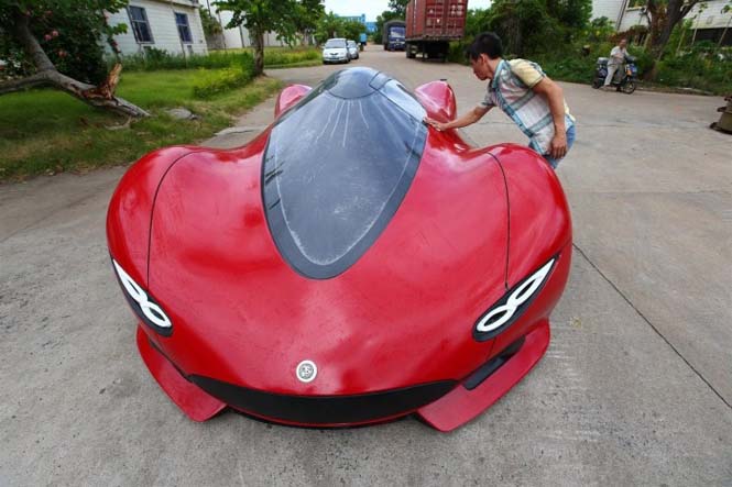 27χρονος Κινέζος μηχανικός κατασκεύασε το δικό του super car (1)