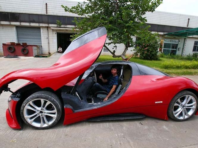 27χρονος Κινέζος μηχανικός κατασκεύασε το δικό του super car (2)