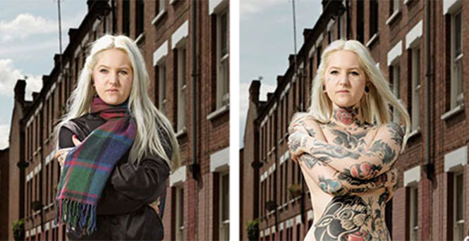 Αποκαλύπτοντας τα σώματα ανθρώπων με τατουάζ