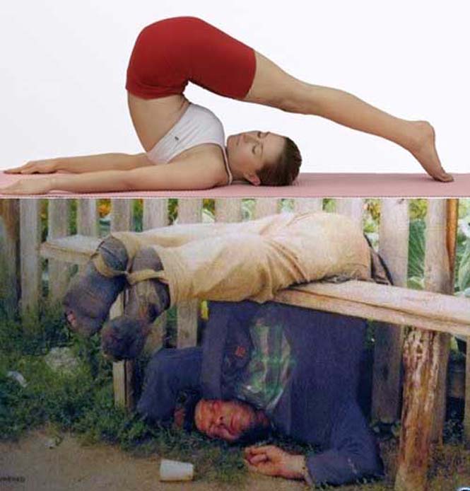 Μεθυσμένοι μιμούνται στάσεις Yoga (20)