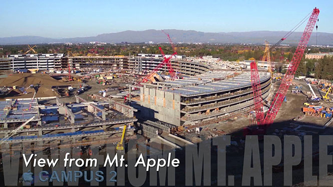 Drone καταγράφει την πορεία της κατασκευής των νέων γραφείων της Apple που θυμίζουν διαστημόπλοιο