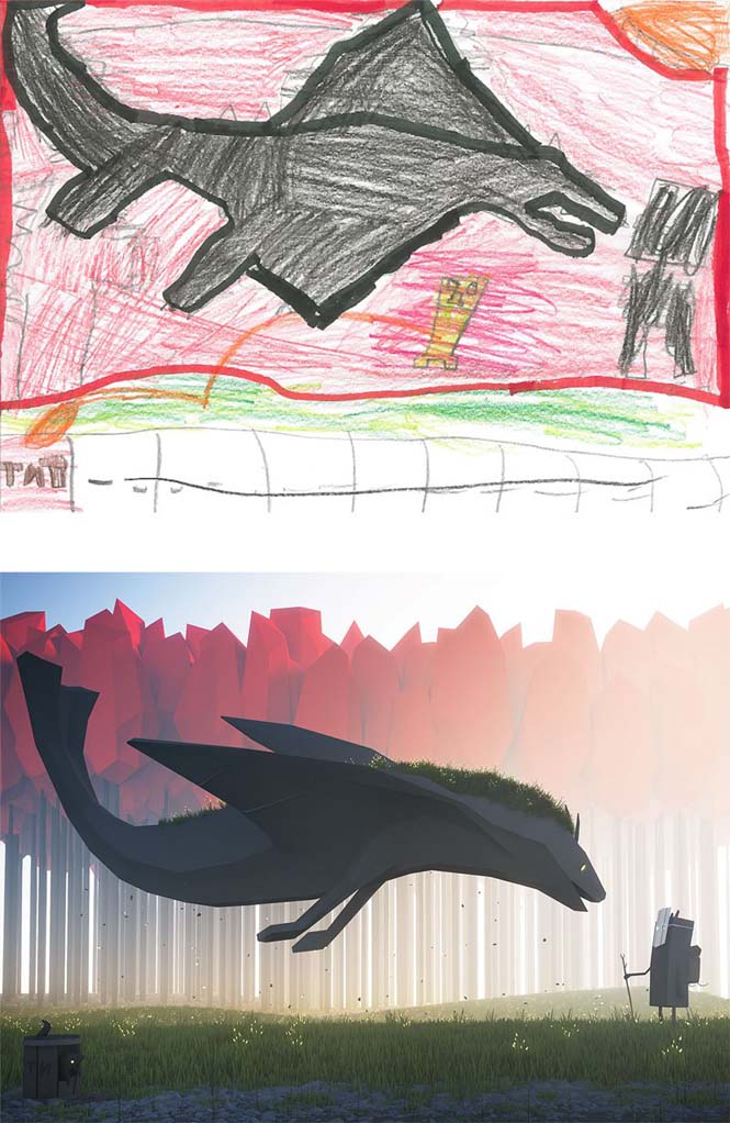 Καλλιτέχνες «δίνουν ζωή» σε παιδικές ζωγραφιές τεράτων (30)