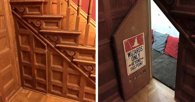 Μαμά μετέτρεψε μικρό χώρο κάτω από την σκάλα σε δωμάτιο Harry Potter (6)