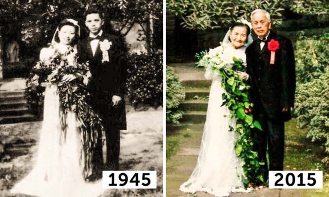 Μετά από 70 χρόνια, αυτό το ζευγάρι φωτογραφήθηκε όπως την ημέρα του γάμου τους (3)