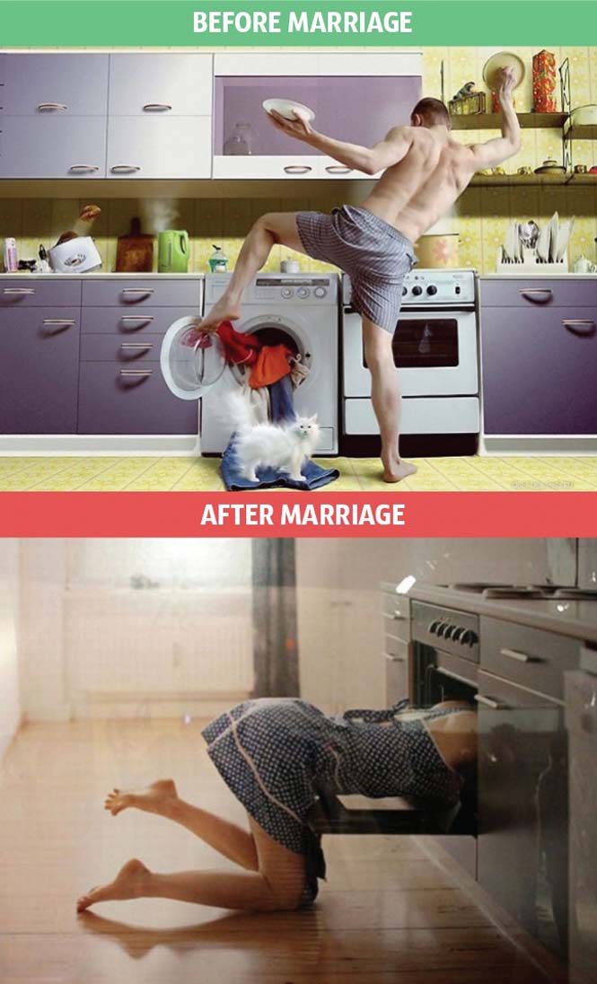 Φωτογραφίες που δείχνουν πως αλλάζει η ζωή μετά τον γάμο (6)
