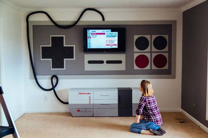 Γονείς δημιούργησαν ένα δωμάτιο NES για τα αγόρια τους (15)