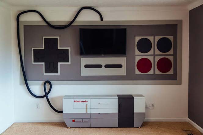 Γονείς δημιούργησαν ένα δωμάτιο NES για τα αγόρια τους (19)