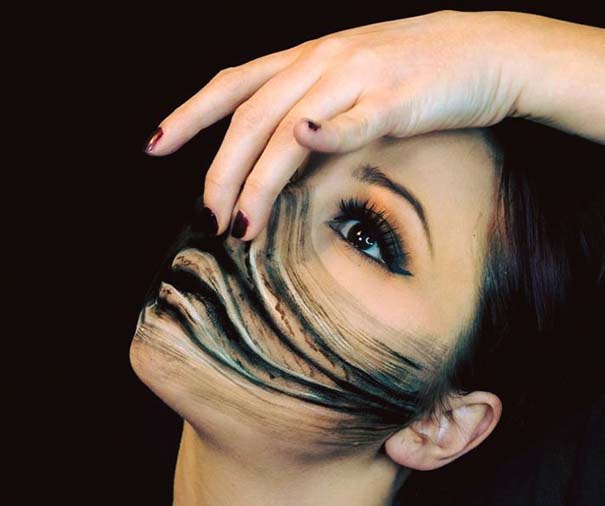 Makeup artist με απίστευτη φαντασία μετατρέπει τον εαυτό της σε τρομακτικά τέρατα (1)