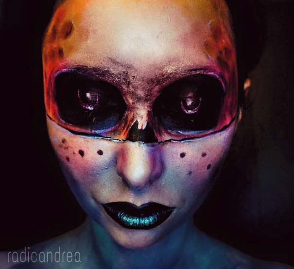 Makeup artist με απίστευτη φαντασία μετατρέπει τον εαυτό της σε τρομακτικά τέρατα (5)