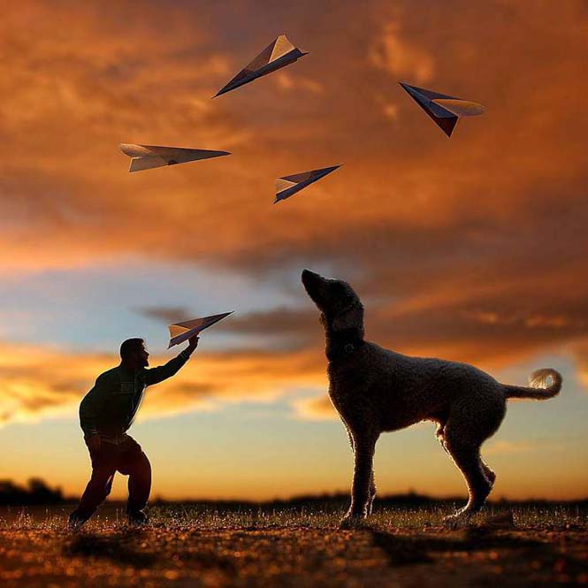 Ένας φωτογράφος και ο «γιγάντιος» σκύλος του διασκεδάζουν στο Instagram (12)